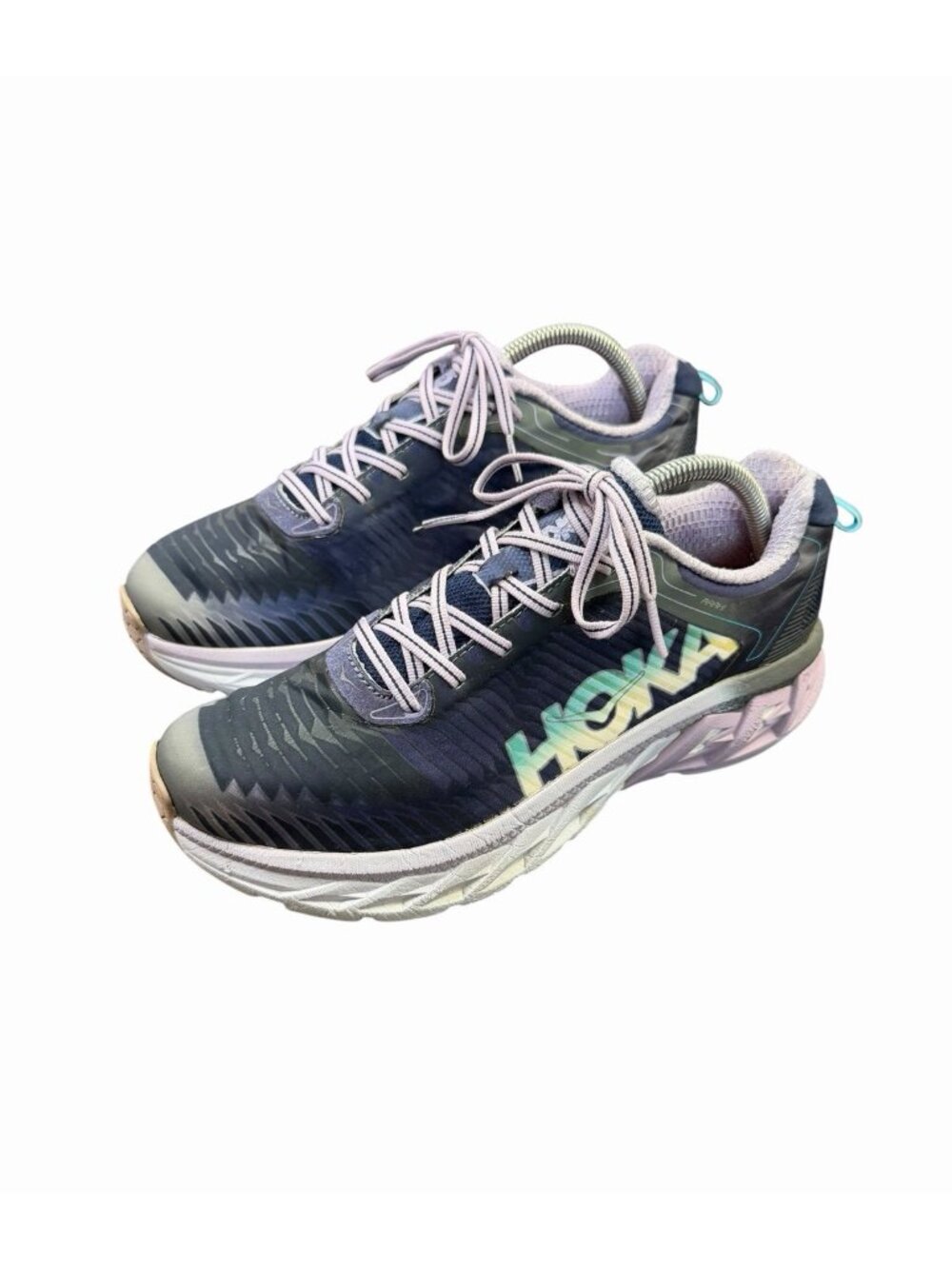Hoka One One Arahi 6 Women’s Running Shoes Navy Purple Blue Size 9.5